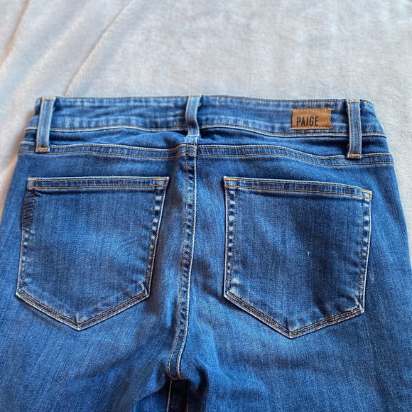 PAIGE Skyline Ankle Peg Dark Wash Jeans - Picture 7 of 9